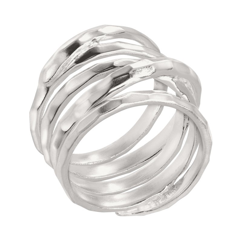 Silpada 'Wrapped Up' Overlapping Textured Band Ring in Sterling Silver, Size 11, Size 11 - Image 2